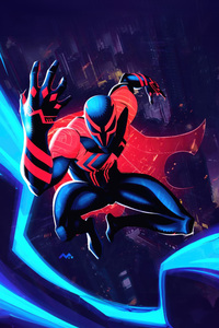 Spiderman 2099 Futuristic Arachnid (240x320) Resolution Wallpaper