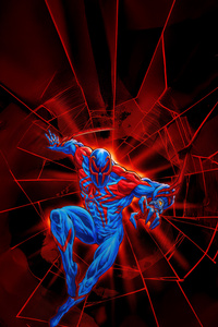 Spiderman 2099 Showdown (1080x2400) Resolution Wallpaper