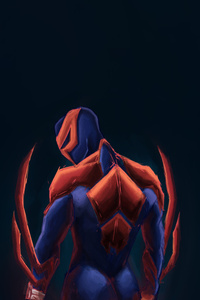 Spiderman 2099 Strength In Every Strike (320x480) Resolution Wallpaper