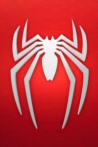 Spiderman 4k Logo Background (480x854) Resolution Wallpaper