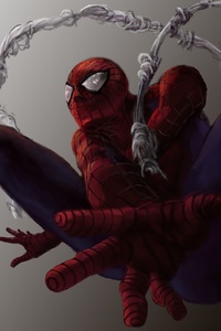 Spiderman 4k New Artworks (640x1136) Resolution Wallpaper