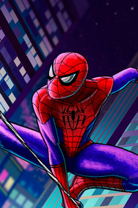 Spiderman 4kArt (640x1136) Resolution Wallpaper