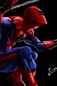 Spiderman 8k Art (640x1136) Resolution Wallpaper