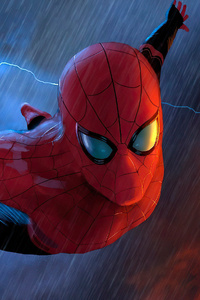 Spiderman All The Way (240x400) Resolution Wallpaper