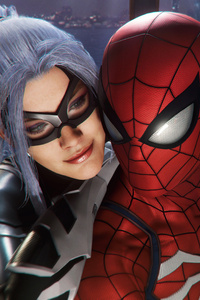 Spiderman And Felicia Hardy In Spiderman Ps4
