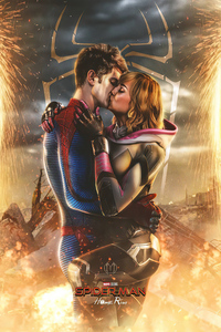 Spiderman And Gwen Stacy Kissing 4k