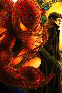 2160x3840 Spiderman And Mary Jane Poster
