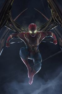 Spiderman Anti Alert Suit (1080x2160) Resolution Wallpaper