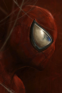 Spiderman Art Closeup