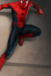 Spiderman Artnew 4k (320x568) Resolution Wallpaper