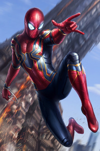 Spiderman Avengers Infinity War Art