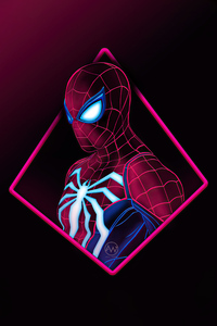 Spiderman Blur Minimal 4k (240x400) Resolution Wallpaper