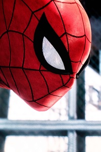 Spiderman Closeup (2160x3840) Resolution Wallpaper
