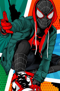 Spiderman Digital Arts New (320x480) Resolution Wallpaper