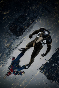 Spiderman Dualty (480x854) Resolution Wallpaper