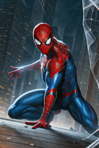 Spiderman Facing Danger With Courage (1080x2280) Resolution Wallpaper
