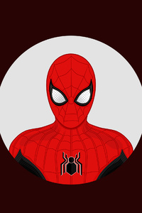Spiderman Far From Home Minimal (1440x2560) Resolution Wallpaper