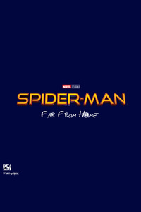Spiderman Far From Home Movie Logo (540x960) Resolution Wallpaper
