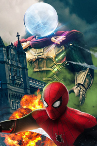 Spiderman Far Fromhome Character Poster (750x1334) Resolution Wallpaper
