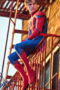 Spiderman Homecoming New Art (640x1136) Resolution Wallpaper