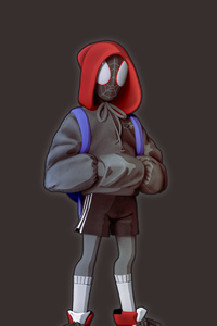 Spiderman Hoodie Guy (1280x2120) Resolution Wallpaper