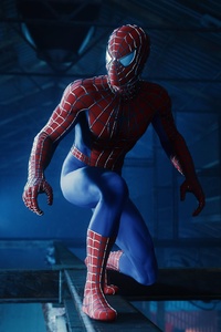 1242x2688 Spiderman In The Warehouse