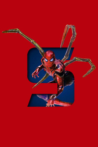 Spiderman Infinity War 5k Art (1080x2160) Resolution Wallpaper
