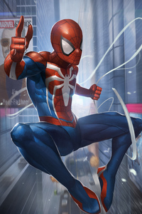 Spiderman Insomniac (640x960) Resolution Wallpaper