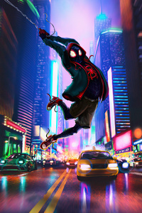 Spiderman Into The Spider Verse 5k (750x1334) Resolution Wallpaper