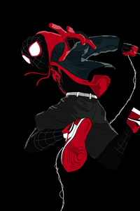SpiderMan Into The Spider Verse Graphic Design (1125x2436) Resolution Wallpaper