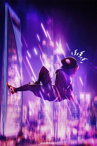 Spiderman Into The Spider Verse Movie Fan Poster 4k