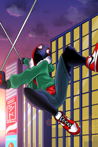 SpiderMan Into The Spider Verse New Art 4k New