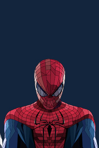Spiderman Iron Man Captain America Low Poly Artwork (1440x2560) Resolution Wallpaper