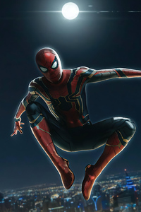 Spiderman Iron Suit 4k (1280x2120) Resolution Wallpaper