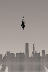 320x568 Spiderman Jumping Off 4k