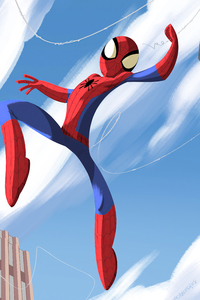 Spiderman Jumping Through 4k