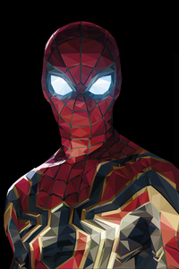 Spiderman Low Poly (480x854) Resolution Wallpaper