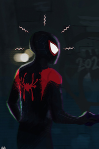 Spiderman Meeting Spiderman 4k (320x568) Resolution Wallpaper
