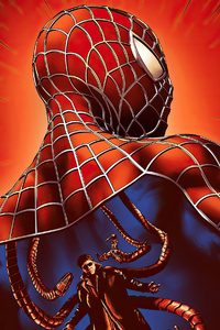 Spiderman Metropolis Guardian (320x568) Resolution Wallpaper