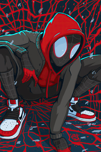 Spiderman Miles 4k Artwork (1125x2436) Resolution Wallpaper