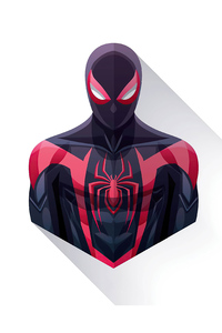 Spiderman Miles Minimalism (1440x2560) Resolution Wallpaper