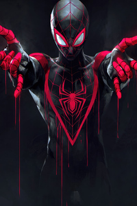 Spiderman Miles Morales 4k Artwork (320x480) Resolution Wallpaper