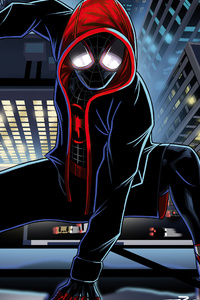 Spiderman Miles Morales Animated 4k (1125x2436) Resolution Wallpaper