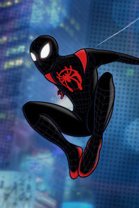 Spiderman Miles Morales Digital Artwork 4k