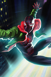 Spiderman Miles New (240x320) Resolution Wallpaper