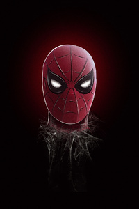 Spiderman Minimal Art 4k (1440x2560) Resolution Wallpaper