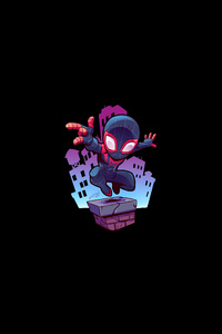 Spiderman Minimal Art (480x854) Resolution Wallpaper