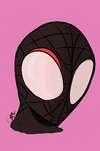 Spiderman Minimal Pink 4k