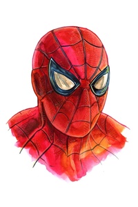 320x480 Spiderman Minimalism Artwork