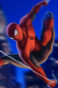 Spiderman New Art HD (800x1280) Resolution Wallpaper